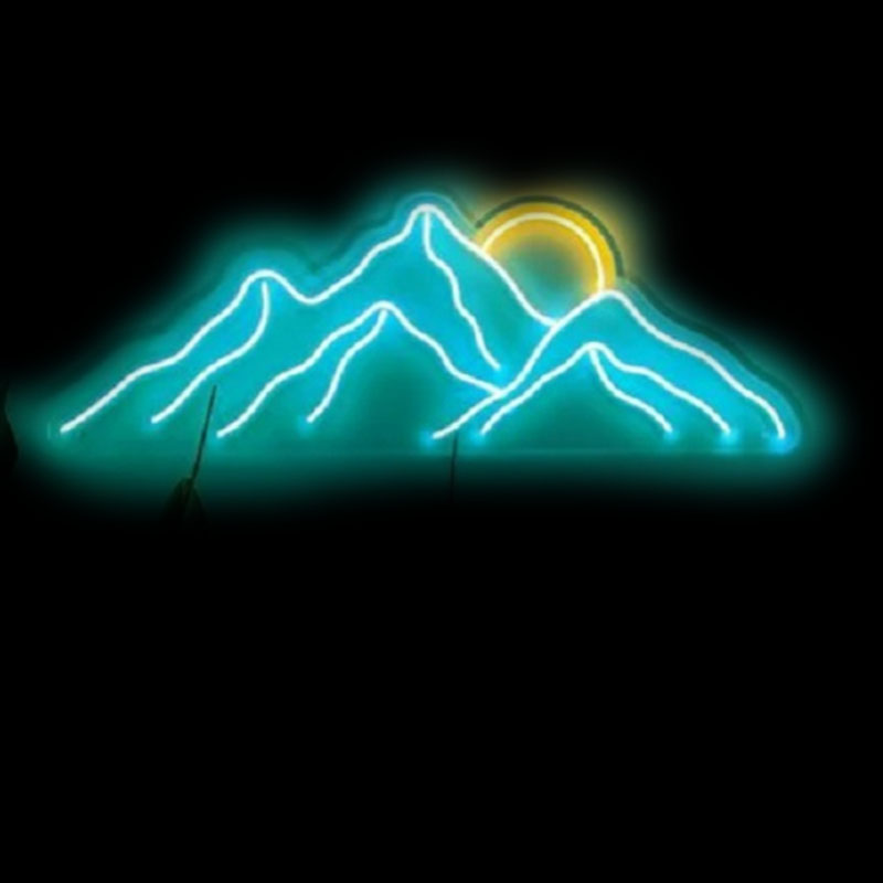 Lighting Decor Sunrise - ป้ายนีออน Mountain ป้ายนีออน Sunrise Home Decor