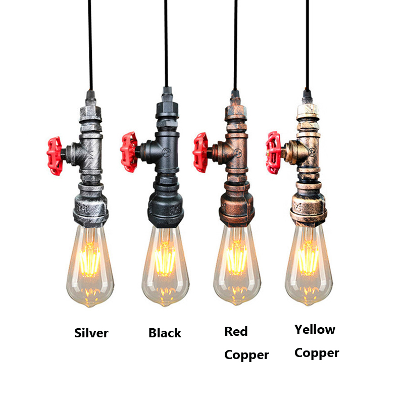 Lighting Home Decor Items - โคมไฟแขวนสไตล์เรโทรลอฟท์อุตสาหกรรมท่อน้ำ สำหรับห้องรับประทานอาหาร บาร์ คลับ คาเฟ่ ร้านอาหาร