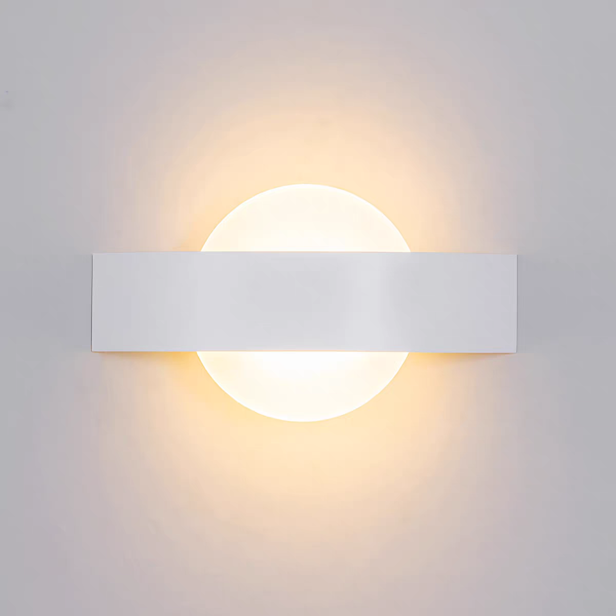 Geometric Lamp Shade - ไฟ LED ติดผนังอะคริลิค โมเดิร์นมินิมอล ดีไซน์เรขาคณิตสร้างสรรค์ สำหรับตกแต่งผนังห้องนั่งเล่น