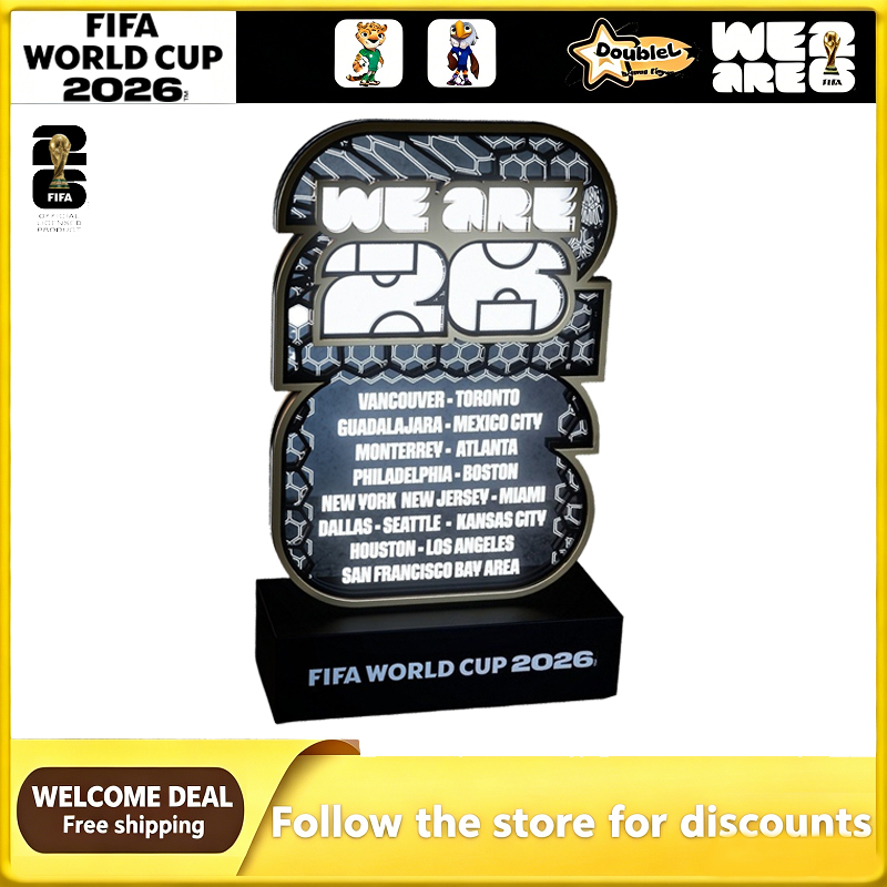 Lighting Home Decor Items - โคมไฟ LED 3 มิติ รูปเมืองจัดการแข่งขันฟุตบอลโลก FIFA
