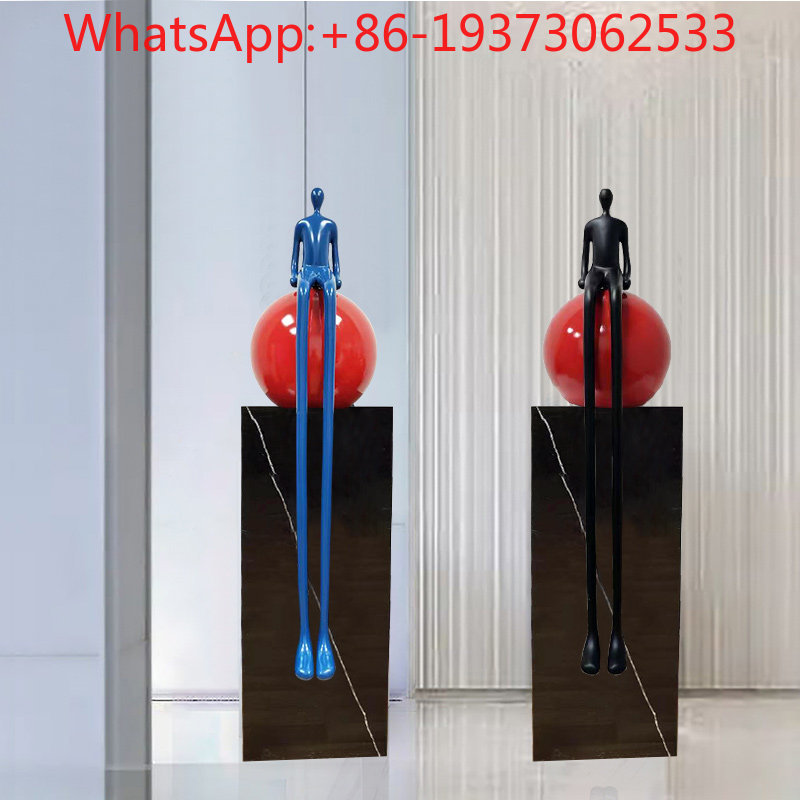 Lightings Decoration - ของตกแต่งพื้นนุ่มสำหรับสำนักงานขาย สไตล์หรูหราเบาๆ สร้างสรรค์ รูปตัวละครขาเรียวยาวแบบนามธรรมระดับไฮเอนด์