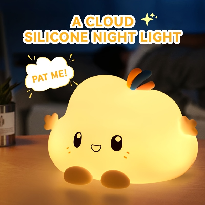 Lightings Decoration - ไฟกลางคืนแบบคลาวด์, ระบบควบคุมการหรี่แสงแบบสัมผัส, การชาร์จและการตั้งเวลา, สำหรับการตกแต่งบ้าน, ตัวเลือกของขวัญที่สมบูรณ์แบบ
