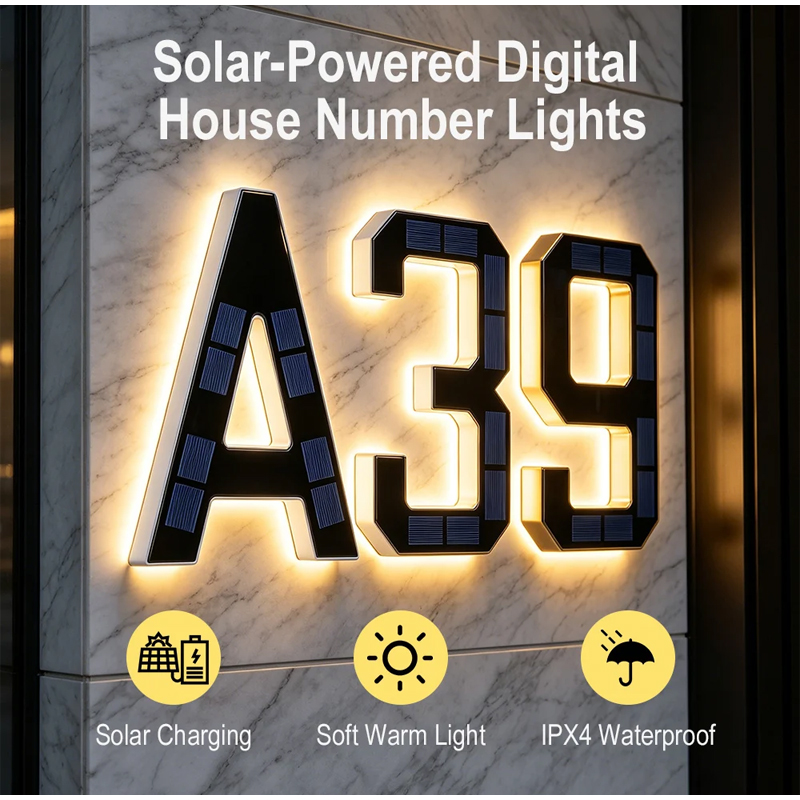 ป้ายเลขที่บ้านพลังงานแสงอาทิตย - Decor Lighting Address บทวิจารณ์และราคา