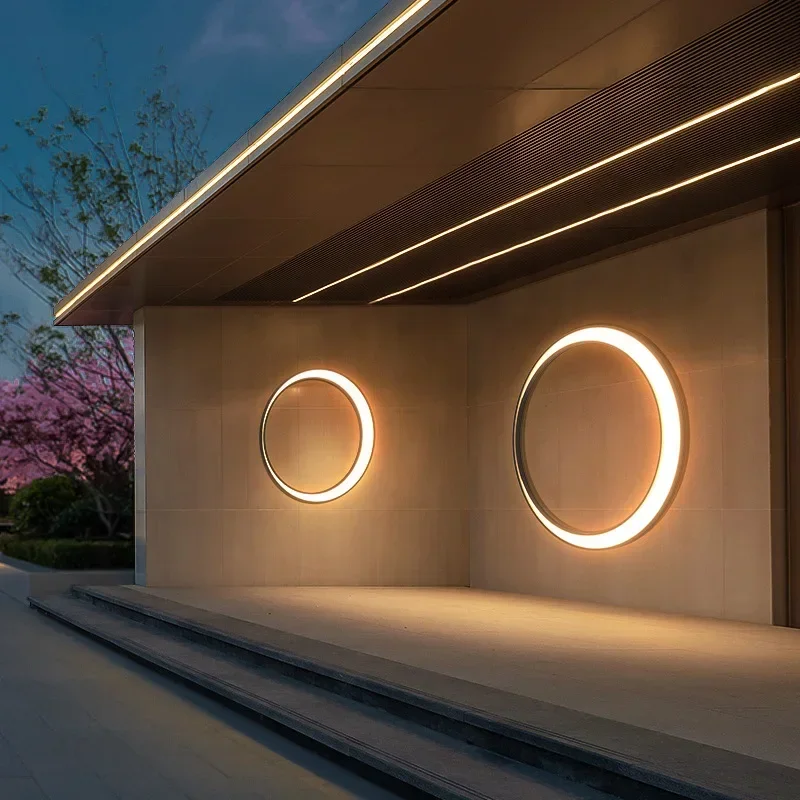 โมเดิร์นกลางแจ้งกันน้ํา Moon W - Lighting Decoration On Wall บทวิจารณ์และราคา