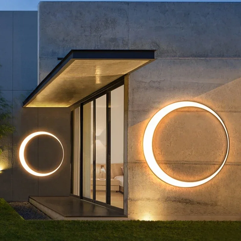 โมเดิร์นกลางแจ้งกันน้ํา Moon W - Lighting Decoration On Wall บทวิจารณ์และราคา
