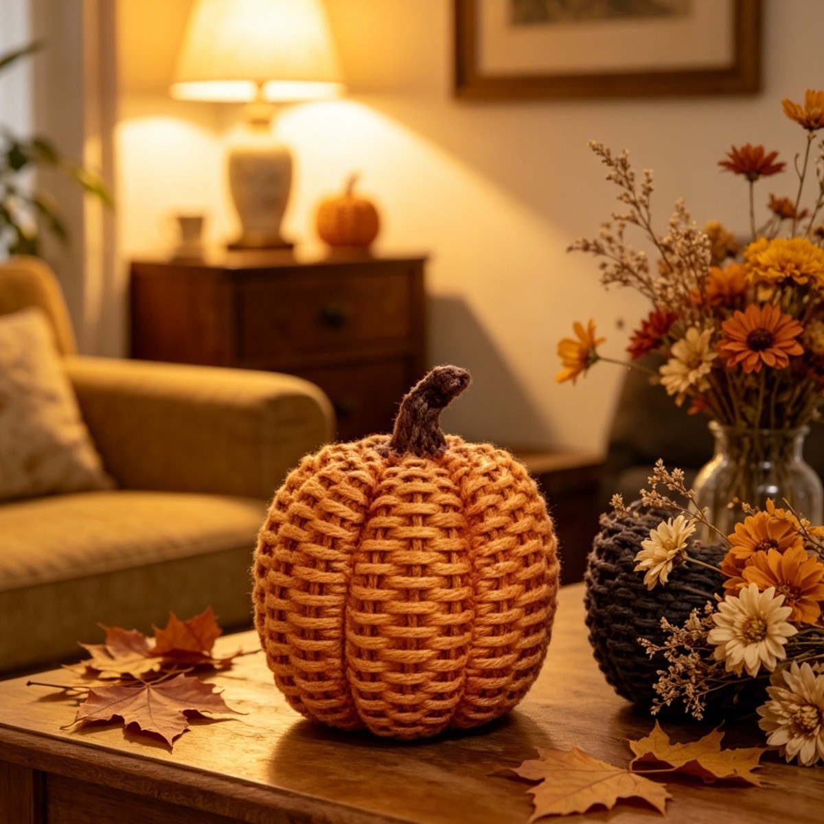 ของตกแต่งรูปฟักทองเลียนแบบหวาย - Lighting Home Decor Items บทวิจารณ์และราคา
