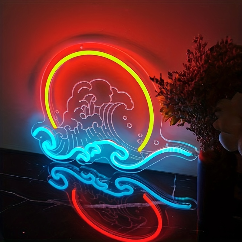 ป้ายไฟนีออนรูปคลื่น แสงพระอาทิ - Lighting Decor Sunrise บทวิจารณ์และราคา