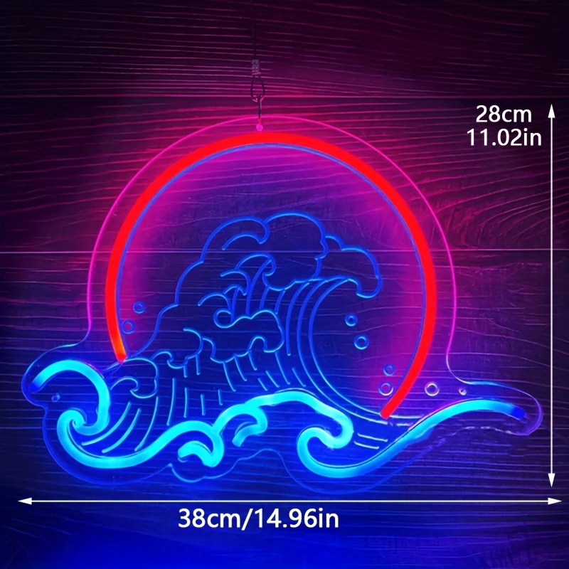 ป้ายไฟนีออนรูปคลื่น แสงพระอาทิ - Lighting Decor Sunrise บทวิจารณ์และราคา