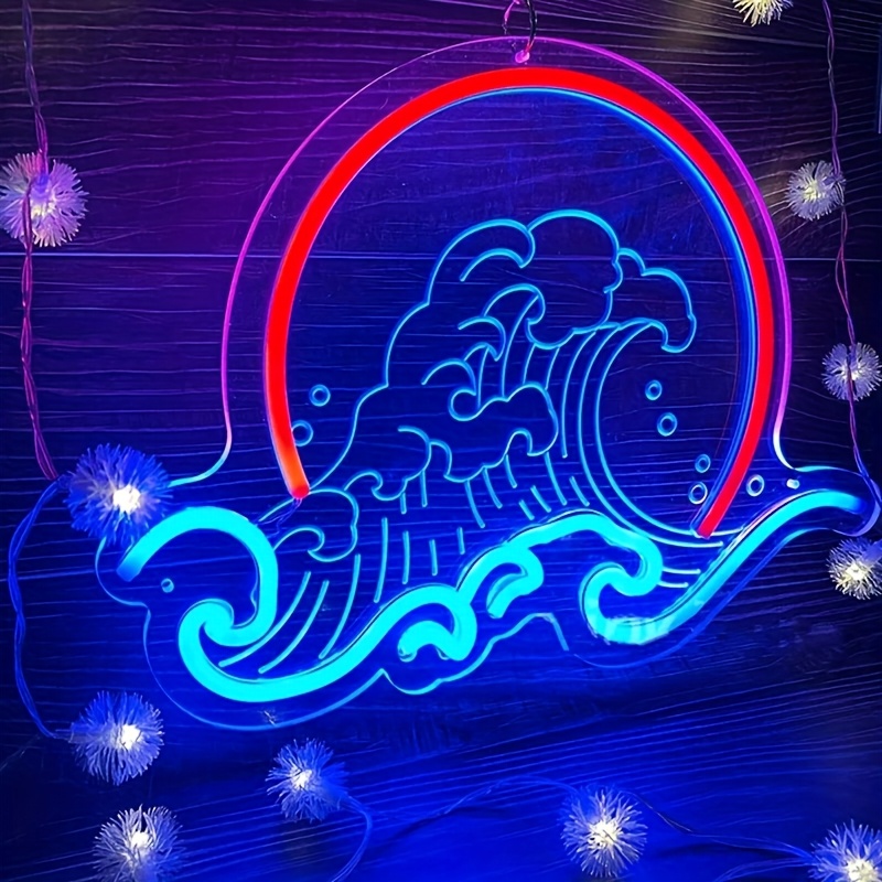 ป้ายไฟนีออนรูปคลื่น แสงพระอาทิ - Lighting Decor Sunrise บทวิจารณ์และราคา