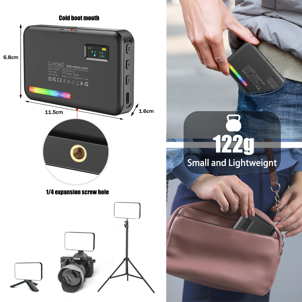 LUXCEO V10 PRO Video Light RGB - Lighting Gallery บทวิจารณ์และราคา