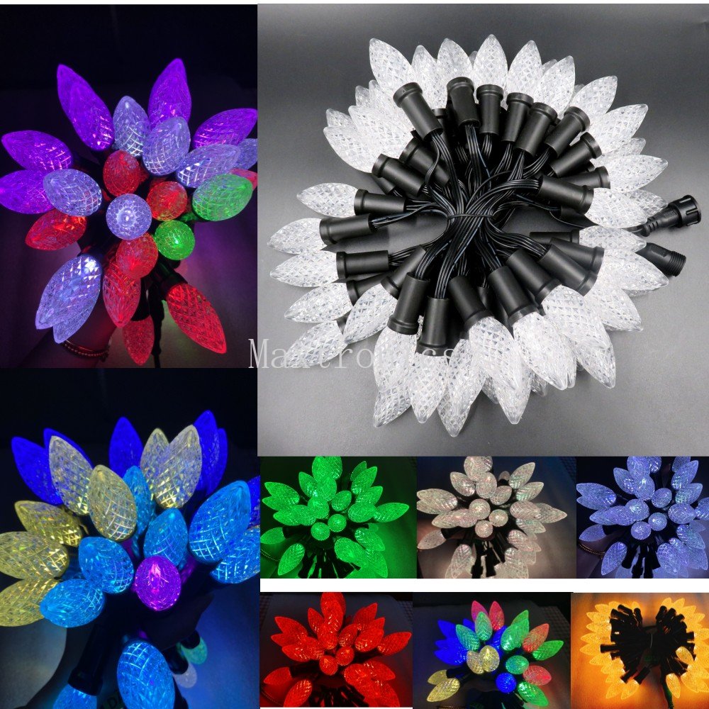 ใหม่ 50 LEDs/String C9 DC12V W - Decor Lighting Address บทวิจารณ์และราคา