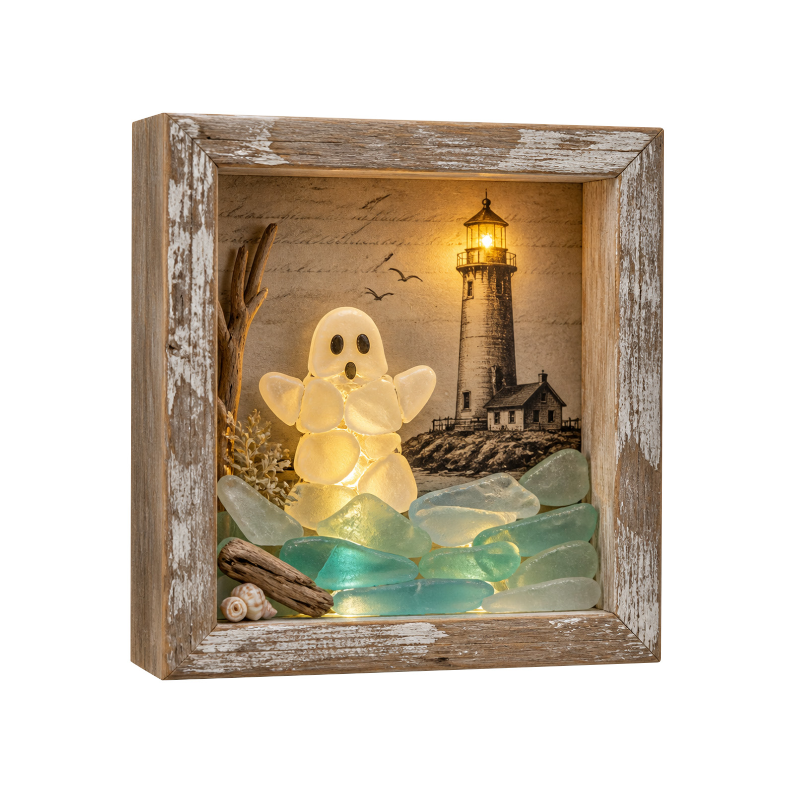 กรอบรูปไฟ LED ตกแต่งพร้อมแก้วท - Lighting Room Decor Photo บทวิจารณ์และราคา