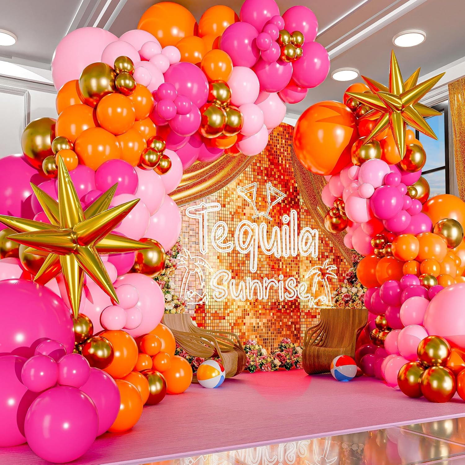 ลูกโป่งลาเท็กซ์สีชมพูร้อน 123  - Orange Lighting Decor บทวิจารณ์และราคา