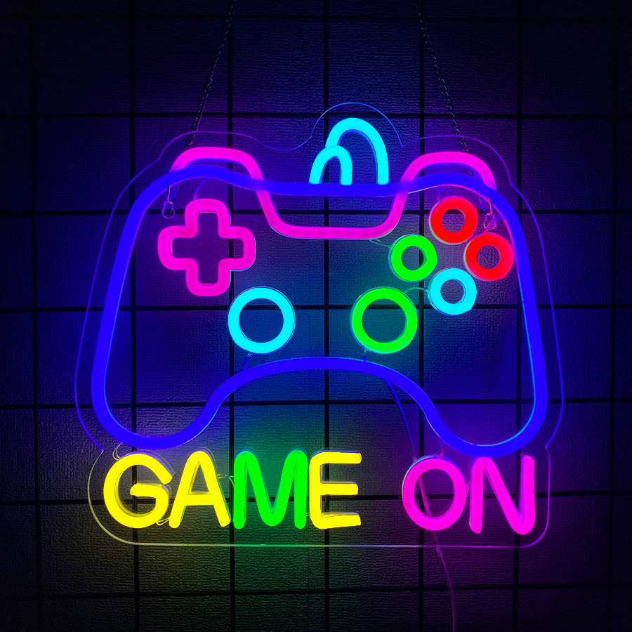 ป้ายไฟนีออนซีรีส์ Game On สำหร - Lighting Decoration On Wall บทวิจารณ์และราคา