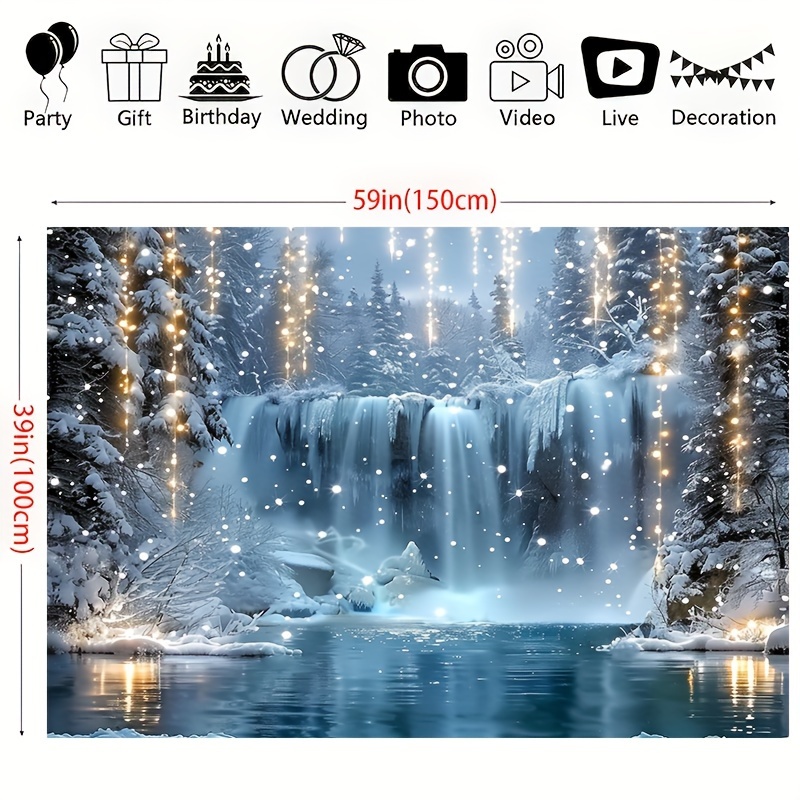 ผ้าพื้นหลังแฟนตาซีคริสต์มาส -  - Elements Lighting Decor บทวิจารณ์และราคา