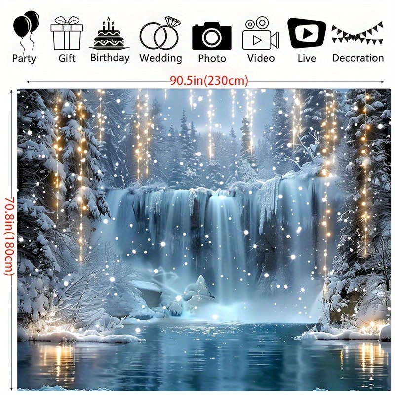 ผ้าพื้นหลังแฟนตาซีคริสต์มาส -  - Elements Lighting Decor บทวิจารณ์และราคา