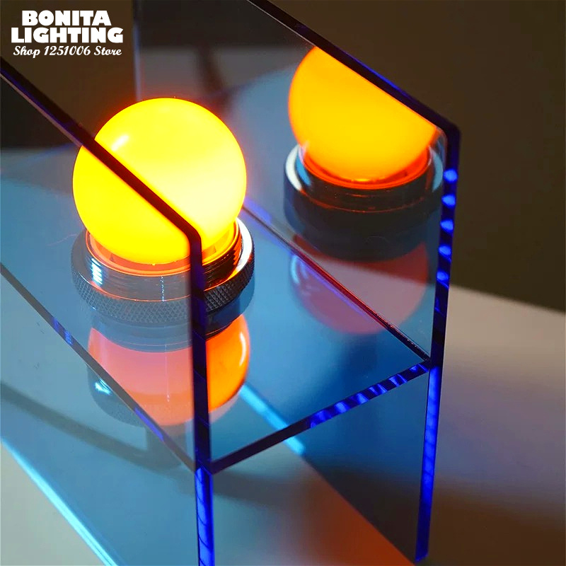 โคมไฟตั้งโต๊ะอะคริลิกทรงเรขาคณ - Lighting Decor Sunrise บทวิจารณ์และราคา