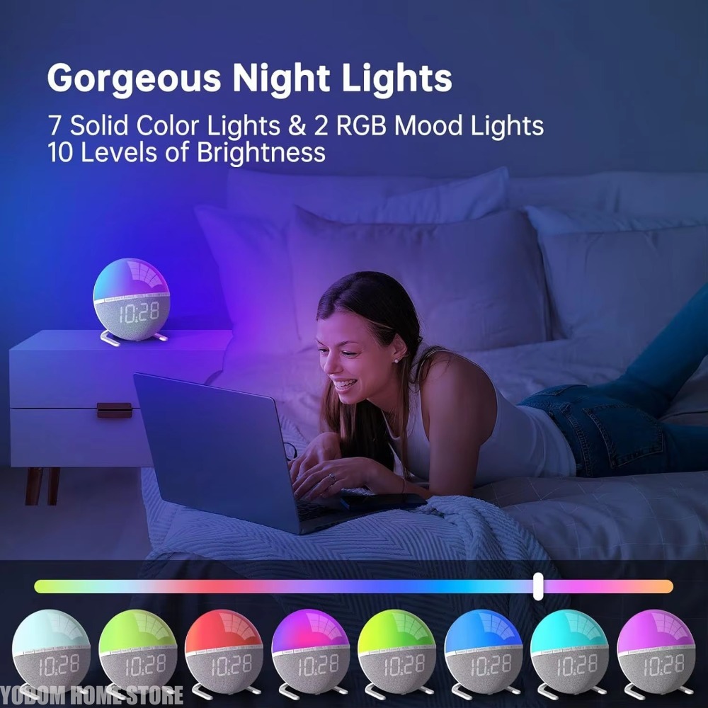 นาฬิกาปลุกแสงอาทิตย์พร้อมแสงปล - Lighting Decor Sunrise บทวิจารณ์และราคา