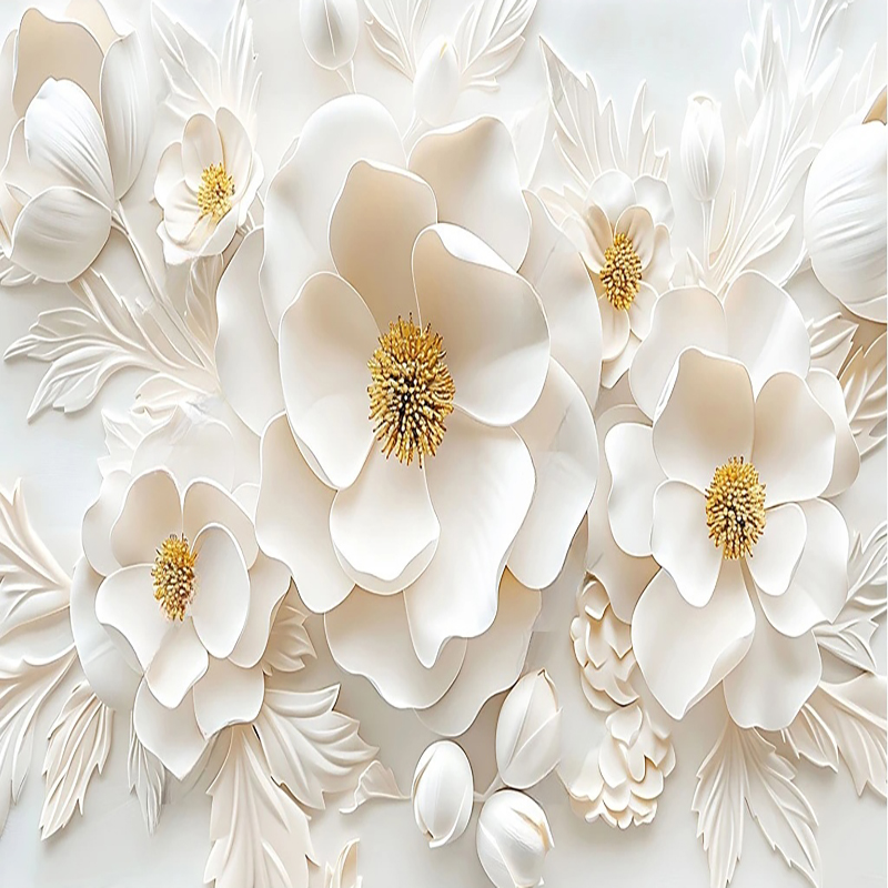 ภาพ Relief ดอกไม้3มิติคุณภาพสู - Lighting Room Decor Photo บทวิจารณ์และราคา