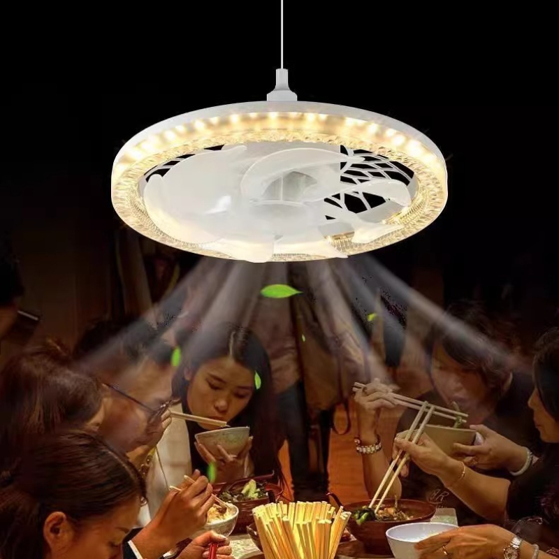 โคมไฟพัดลมเพดาน LED ดีไซน์มินิ - Lighting Decoration On Wall บทวิจารณ์และราคา