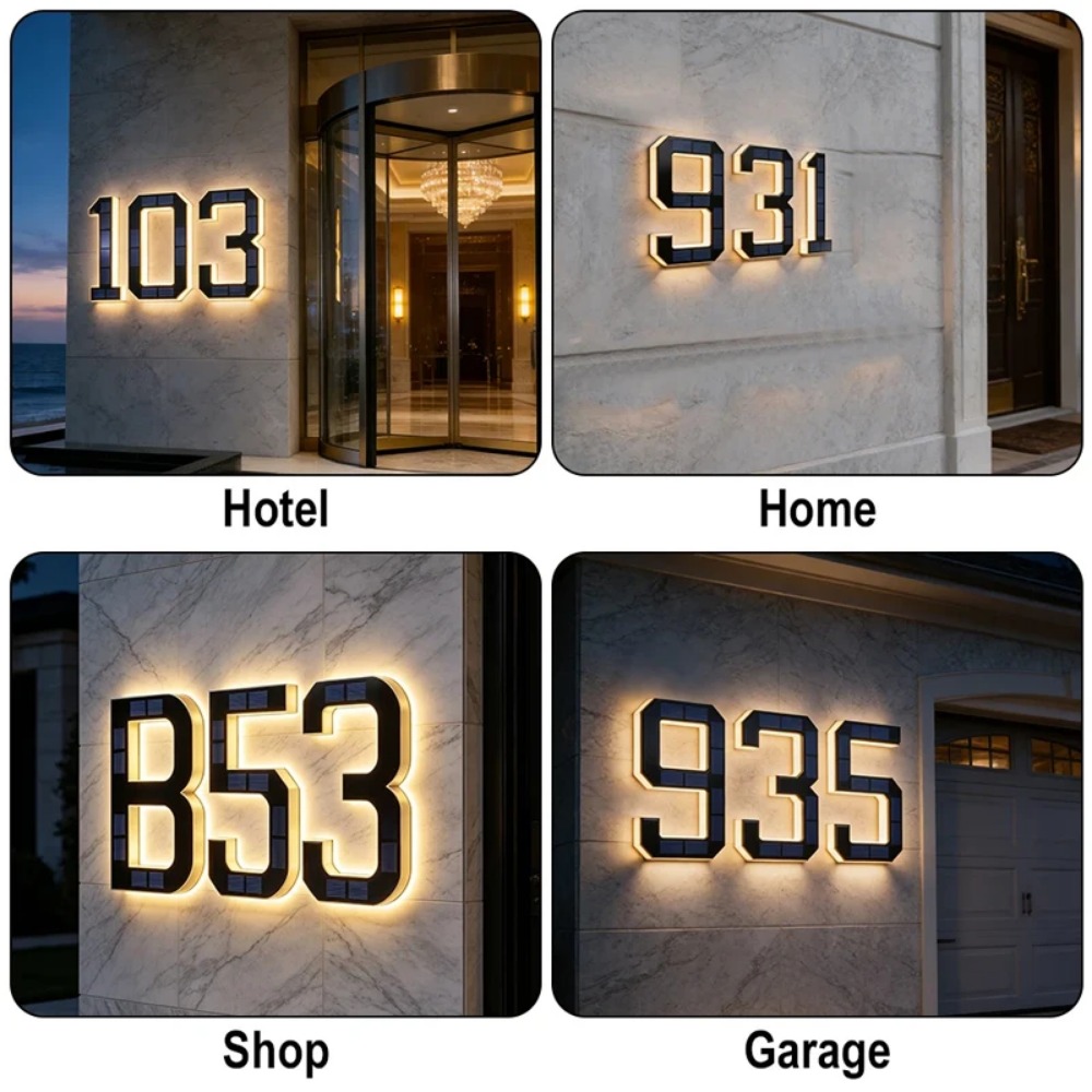 ไฟ LED ป้ายเลขที่บ้านพลังงานแส - Decor Lighting Address บทวิจารณ์และราคา
