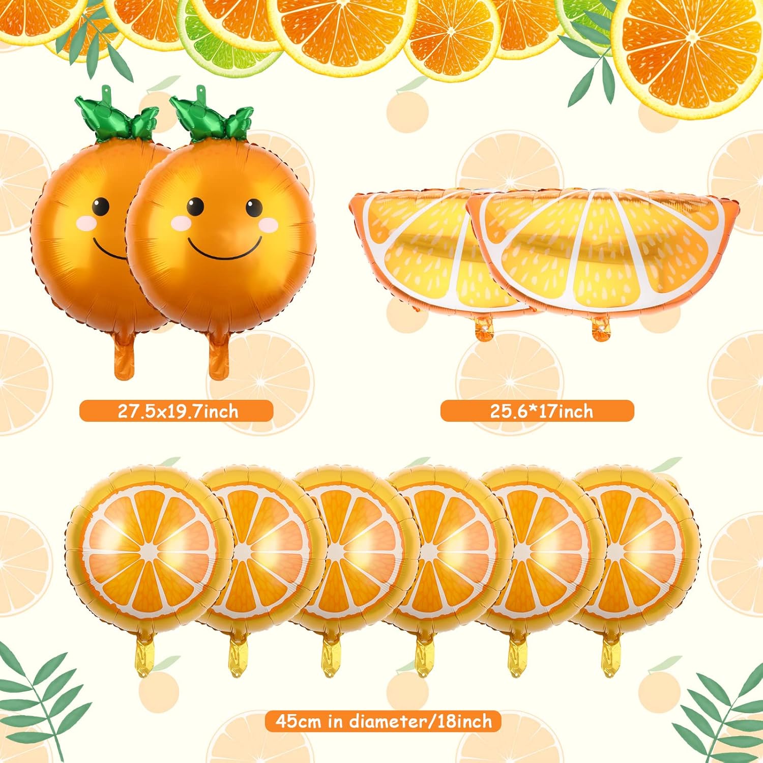 ลูกโป่งฟอยล์รูปผลไม้สีส้ม 10 ช - Orange Lighting Decor บทวิจารณ์และราคา