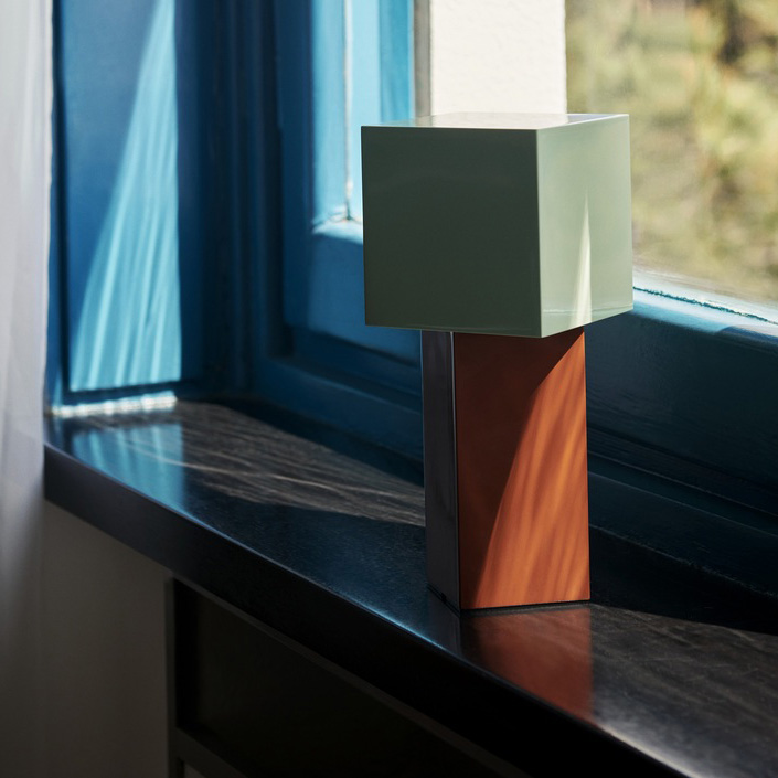 โคมไฟตั้งโต๊ะโลหะทรงเรขาคณิตแบ - Geometric Lamp Shade บทวิจารณ์และราคา