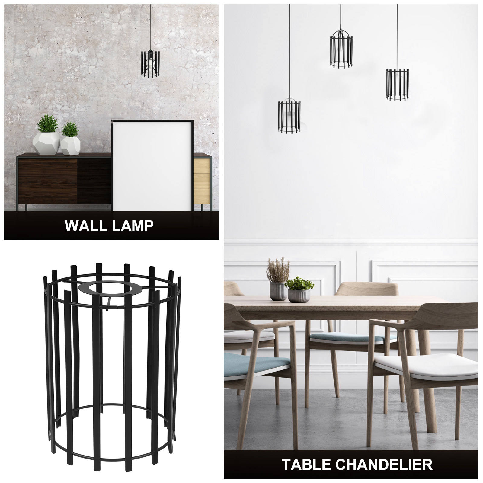 โคมไฟแขวนทรงเรขาคณิตเหล็ก โคมไ - Geometric Lamp Shade บทวิจารณ์และราคา