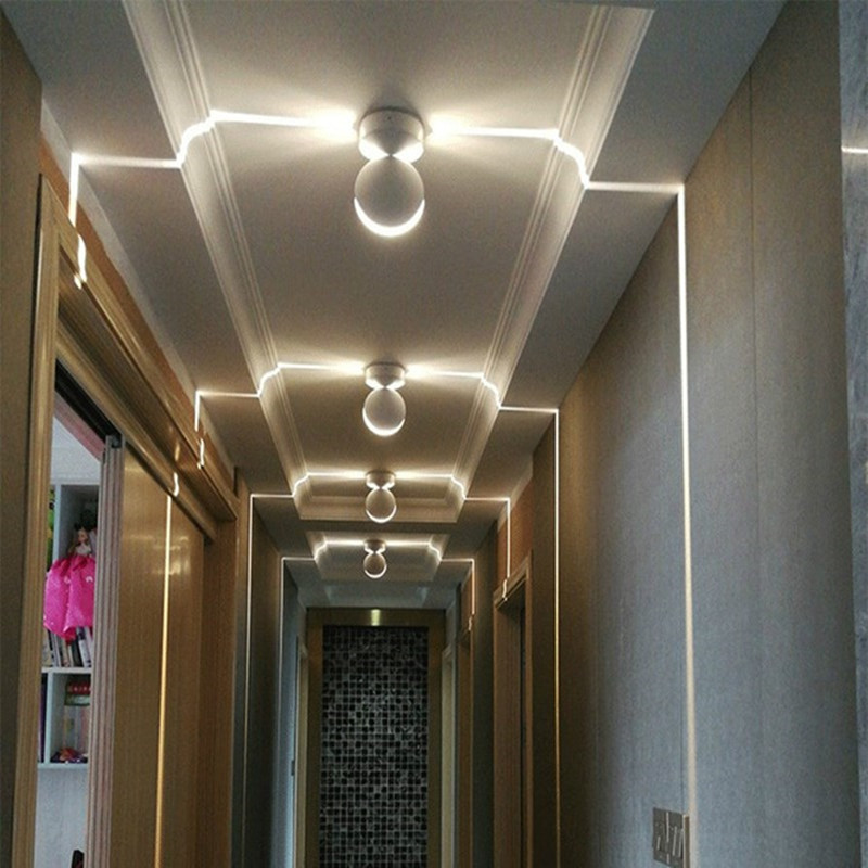 Roukeymi สีดําในร่ม LED โคมไฟต - Lighting Decoration On Wall บทวิจารณ์และราคา