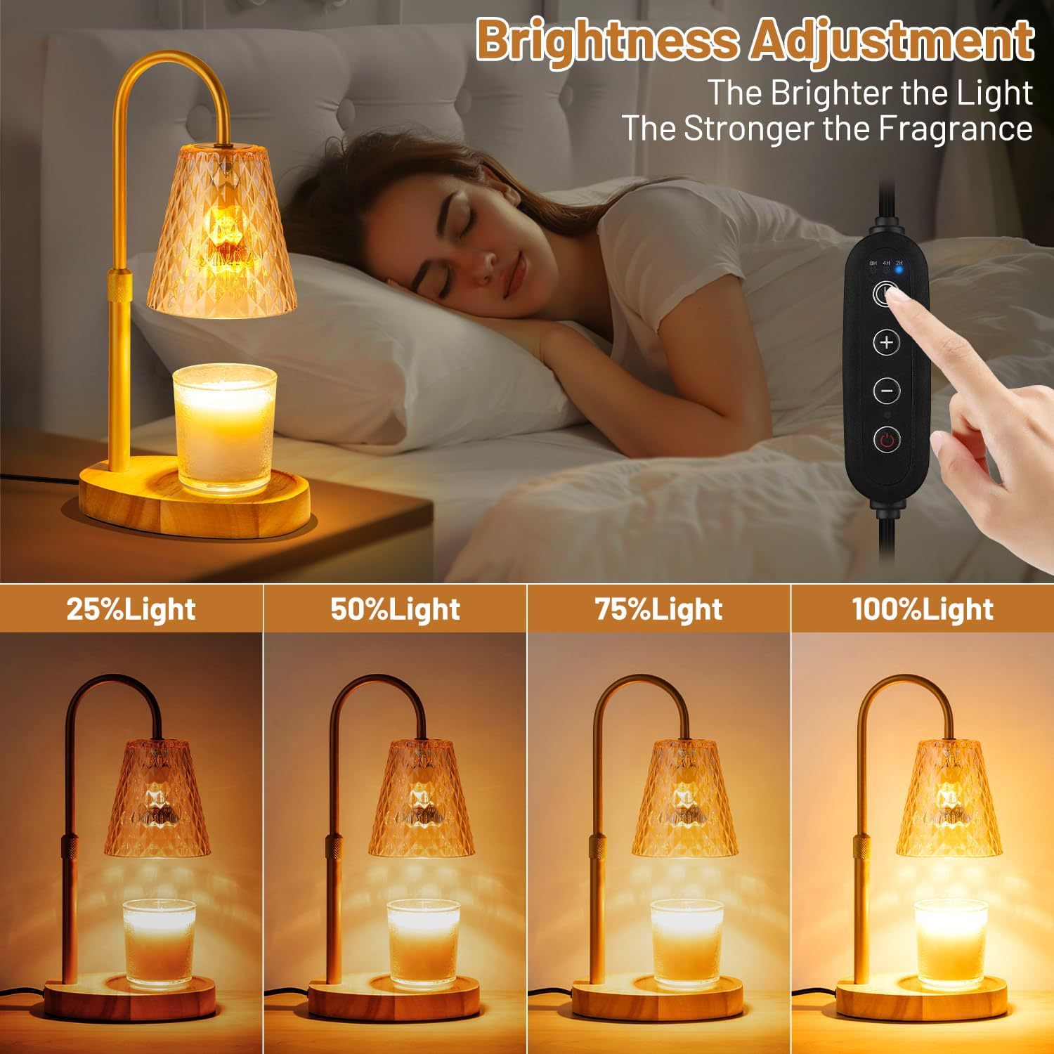 โคมไฟอุ่นเทียนไร้เปลวไฟ พร้อมโ - Vintage Lighting Decor บทวิจารณ์และราคา