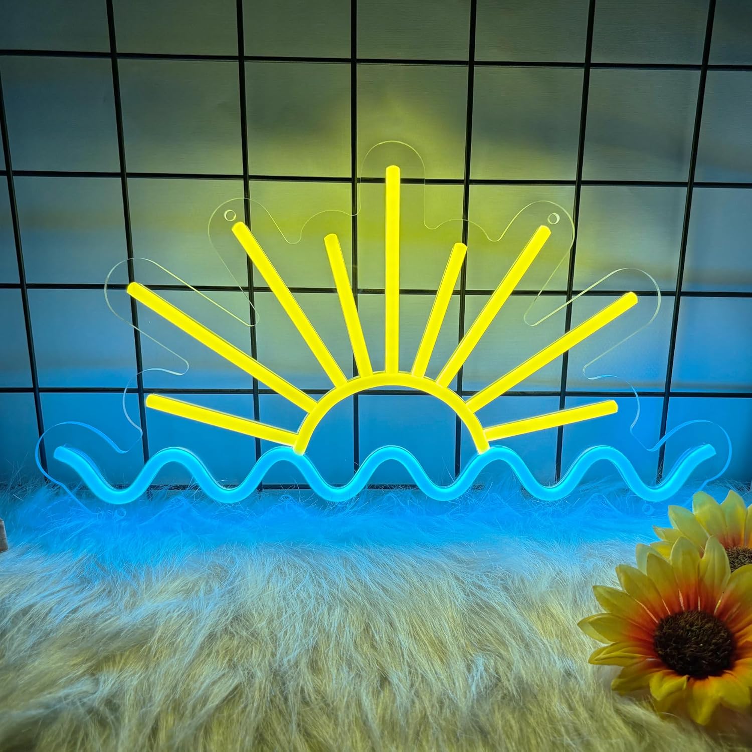 ป้ายไฟนีออนรูปพระอาทิตย์ขึ้นแล - Lighting Decor Sunrise บทวิจารณ์และราคา