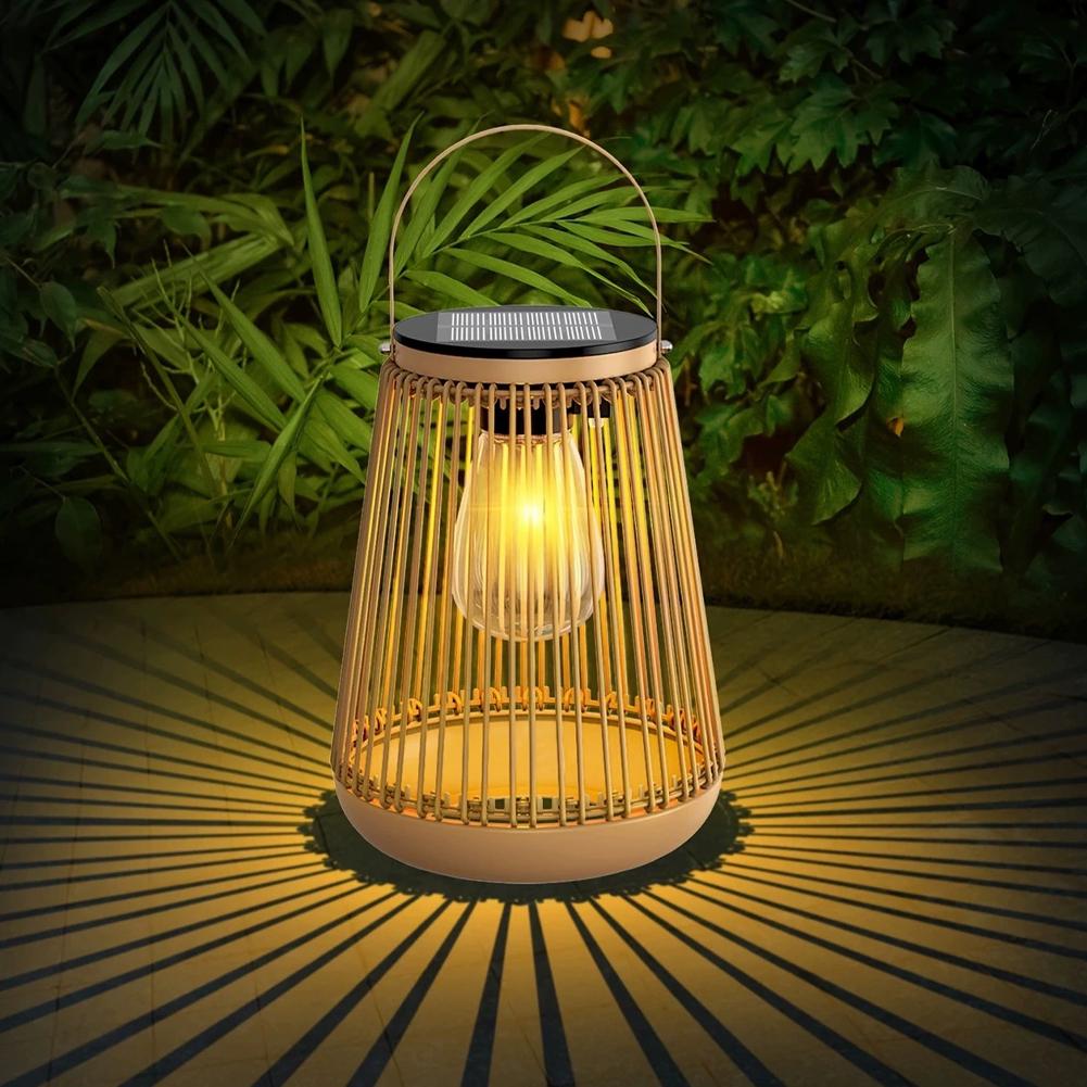 โคมไฟโซลาร์หวายกันน้ำ IP65 สำห - Decor Lighting Table Lamps บทวิจารณ์และราคา