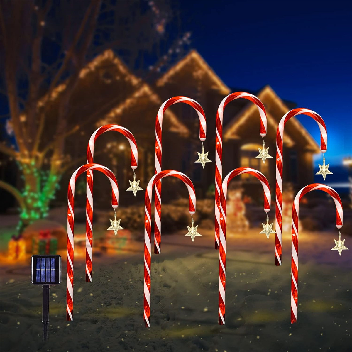 8 ชิ้น/เซ็ตพลังงานแสงอาทิตย์ C - Lightings Decoration บทวิจารณ์และราคา