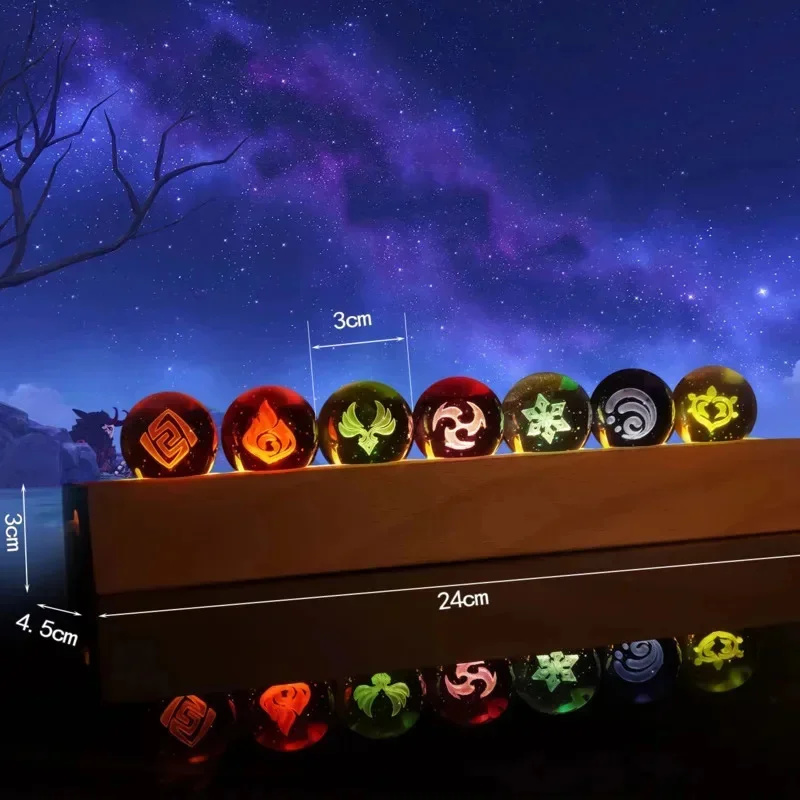 เกม Genshin Impact คริสตัลบอลร - Elements Lighting Decor บทวิจารณ์และราคา