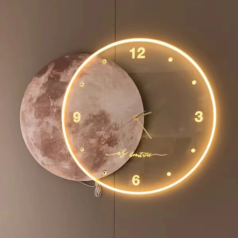 นาฬิกาแขวนผนัง 3 มิติ ขนาดใหญ่ - Lighting Decor Sunrise บทวิจารณ์และราคา