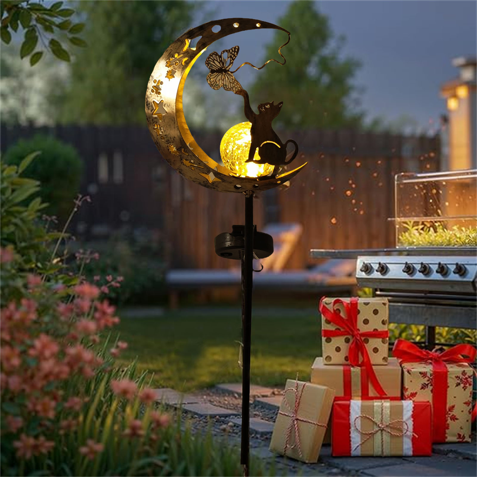 1 PC Cat Moon พลังงานแสงอาทิตย - Elements Lighting Decor บทวิจารณ์และราคา