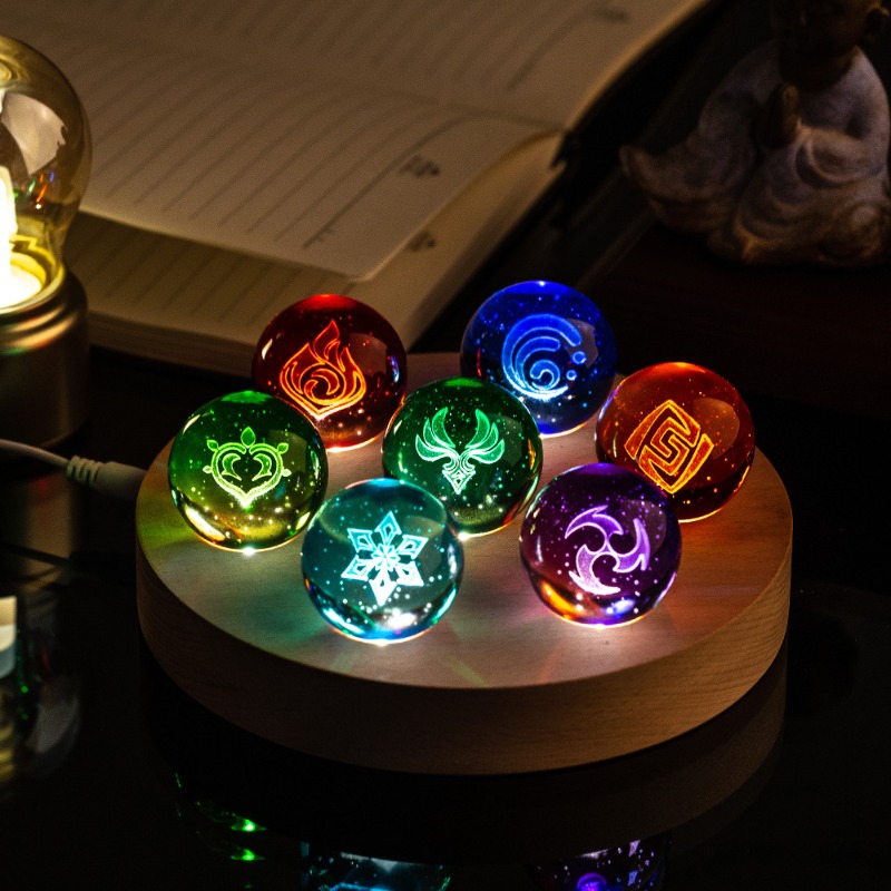 โคมไฟคริสตัล Genshin Impact ปี - Elements Lighting Decor บทวิจารณ์และราคา