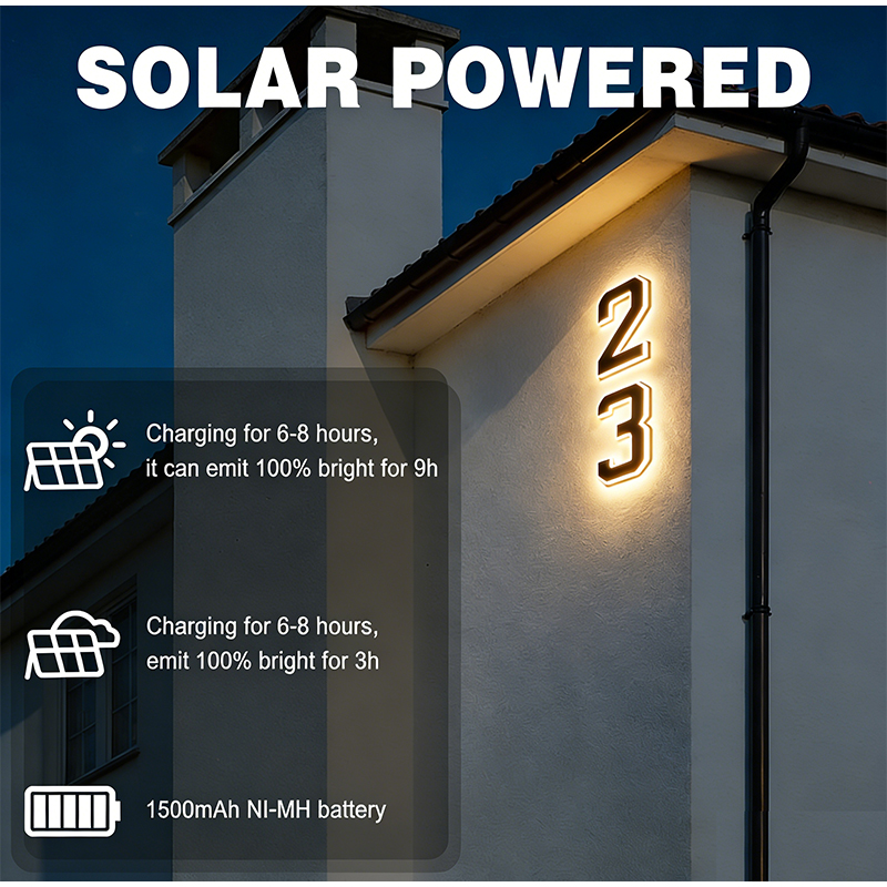 ไฟส่องเลขที่บ้านพลังงานแสงอาทิ - Decor Lighting Address บทวิจารณ์และราคา