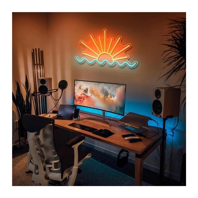 ป้ายไฟนีออนพระอาทิตย์ขึ้น พระอ - Lighting Decor Sunrise บทวิจารณ์และราคา