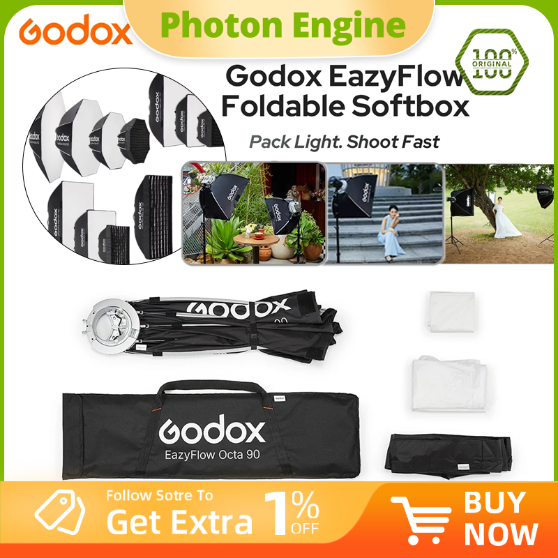 ซอฟต์บ็อกซ์พับได้ Godox EazyFl - Lighting Gallery บทวิจารณ์และราคา